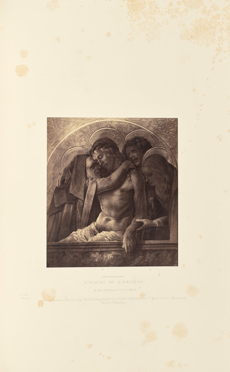 En "Pieta", av C. Crivelli av Caldesi and Montecchi