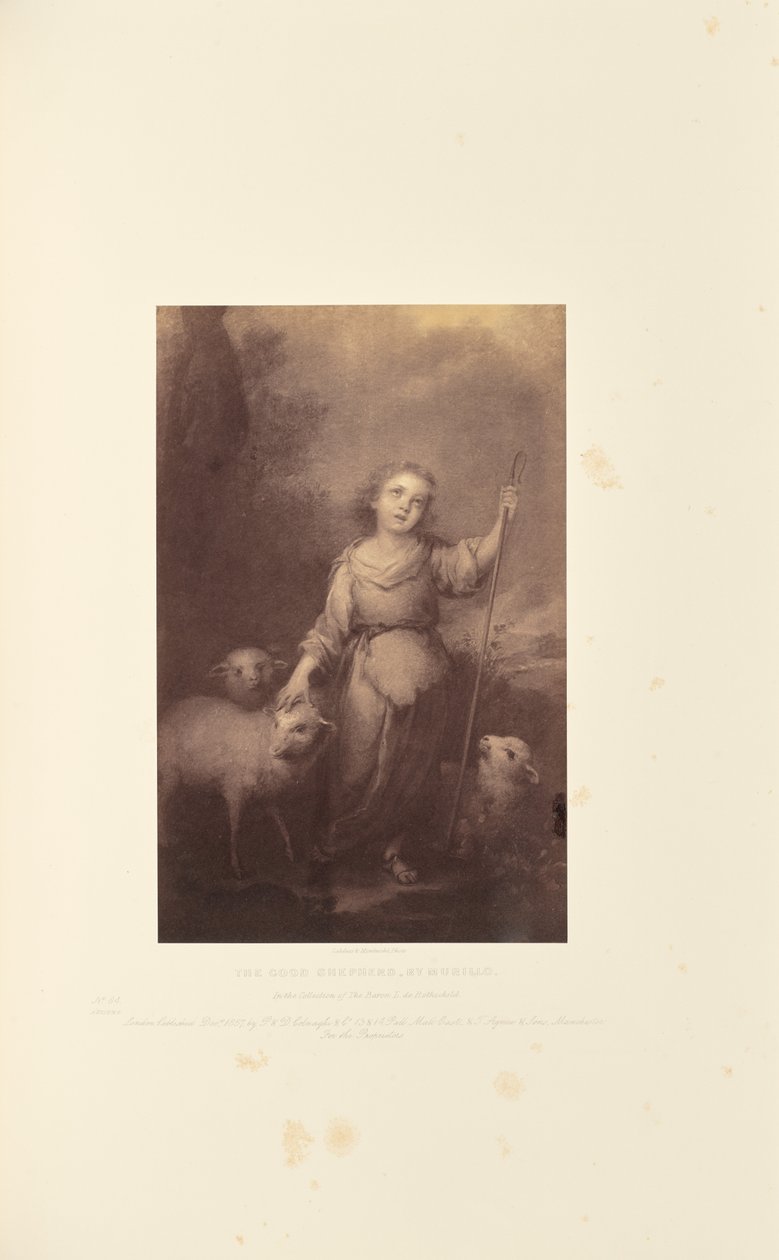 Den gode herden, av Murillo av Caldesi and Montecchi