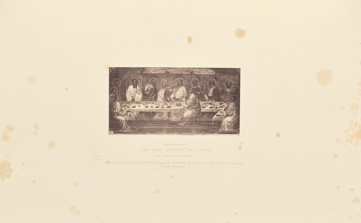 Den sista måltiden, av Giotto av Caldesi and Montecchi