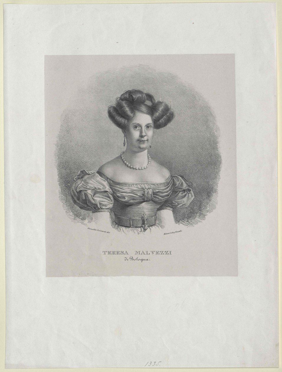 Teresa Malvezzi (tryck) av Camilla Guiscardi