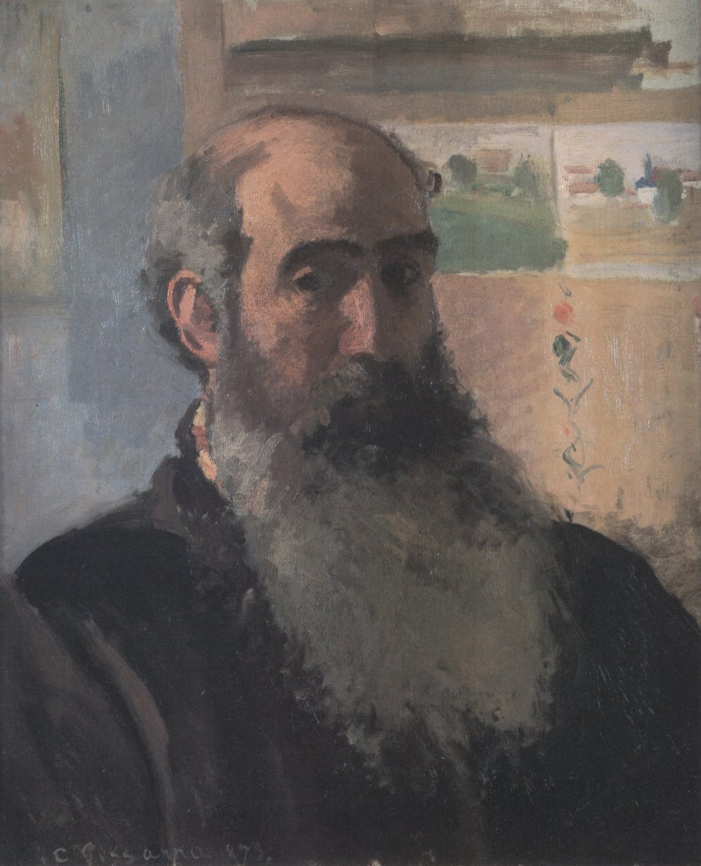 Autoportrait av Camille Jacob Pissarro