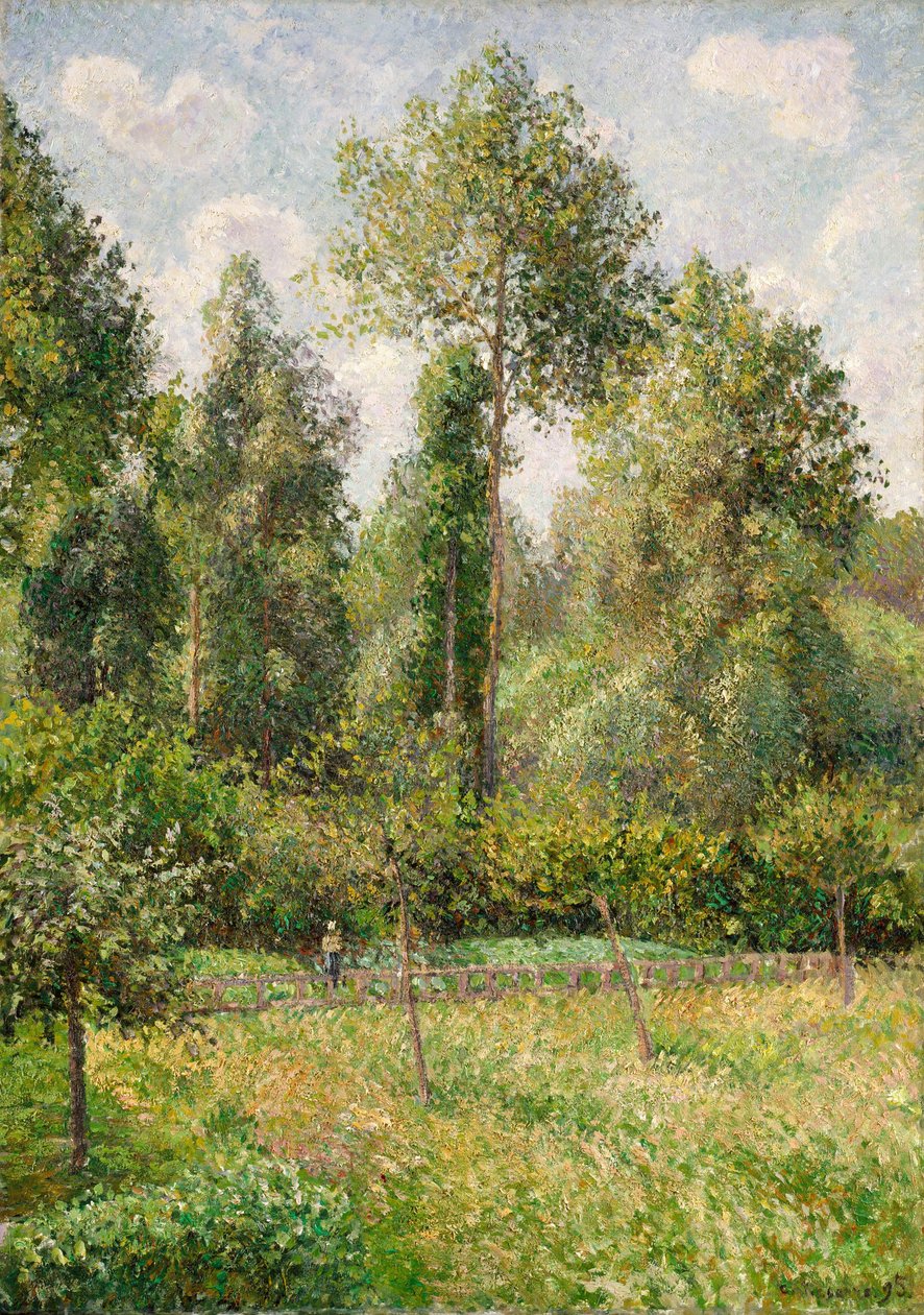 Poplars, Eragny  av Camille Jacob Pissarro