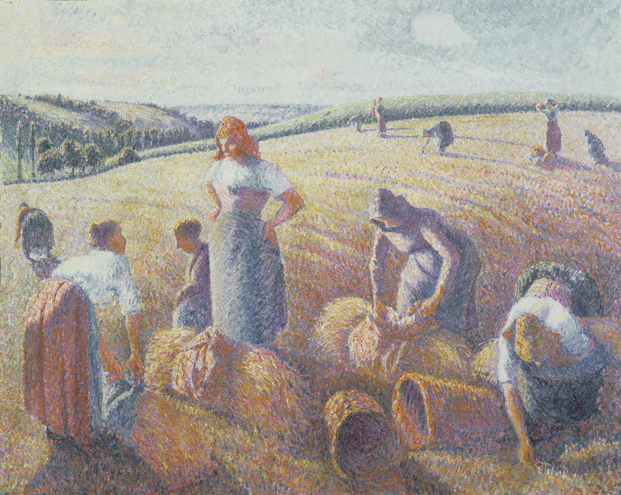 The Gleaners, 1889 swed av Camille Jacob Pissarro