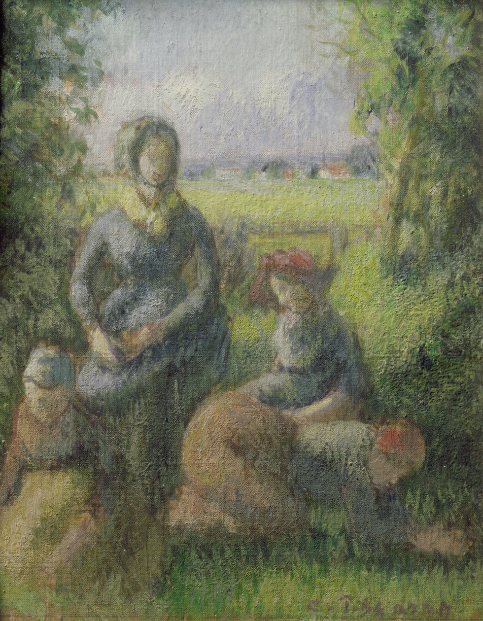 Rustik scen av Camille Jacob Pissarro