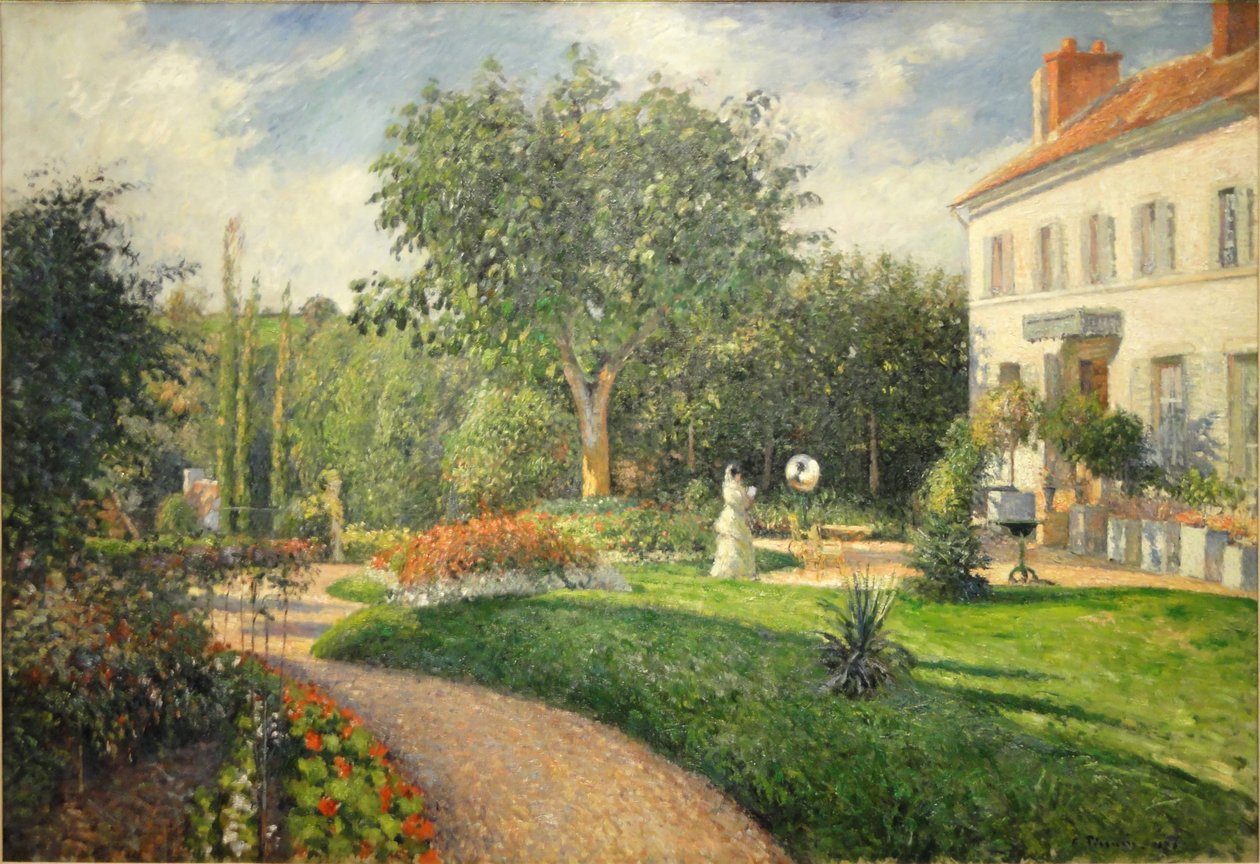 Trädgården Les Mathurins vid Pontoise av Camille Jacob Pissarro