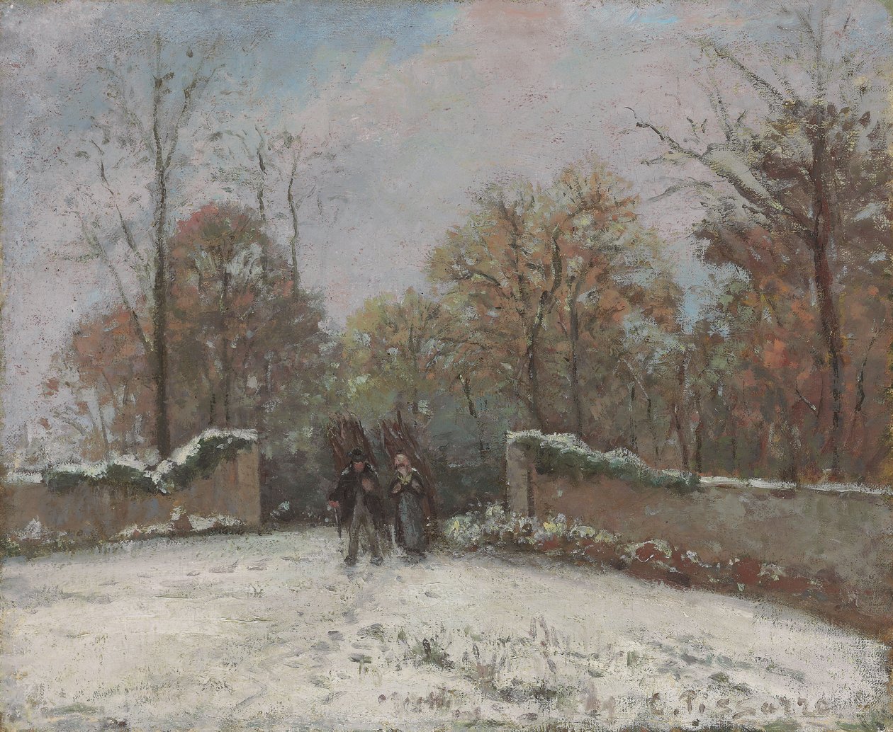 Gå in i skogen av Marly, av Camille Jacob Pissarro