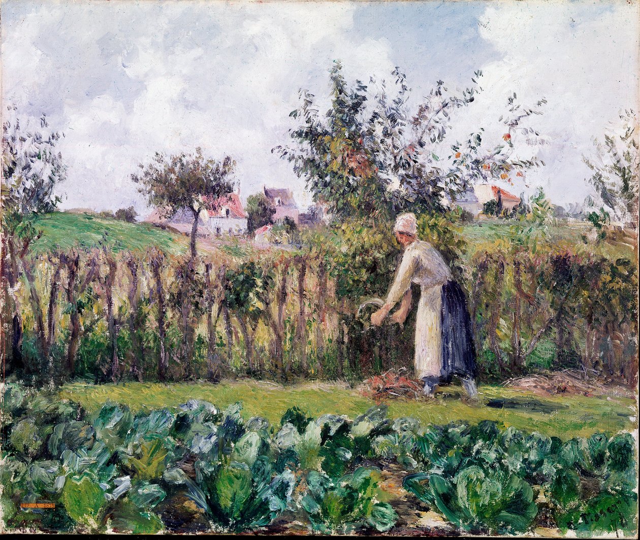 I trädgården av Camille Jacob Pissarro