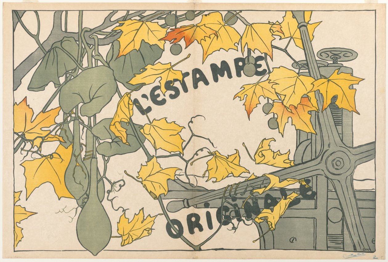 Omslag till LEstampe Originale, 1894. av Camille Martin