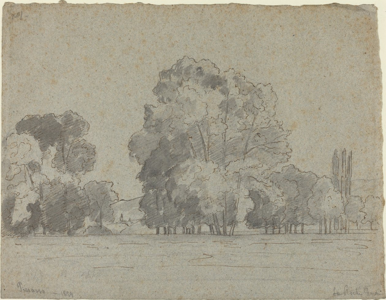 Trädlund, 1859. av Camille Pissarro