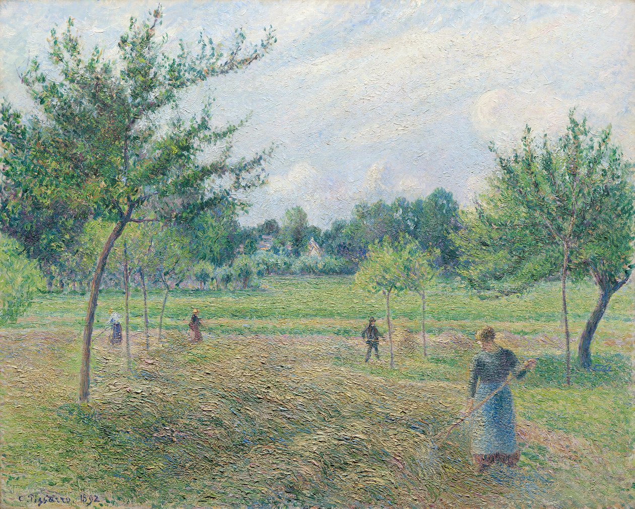 Höslagning i Éragny, 1892. av Camille Pissarro