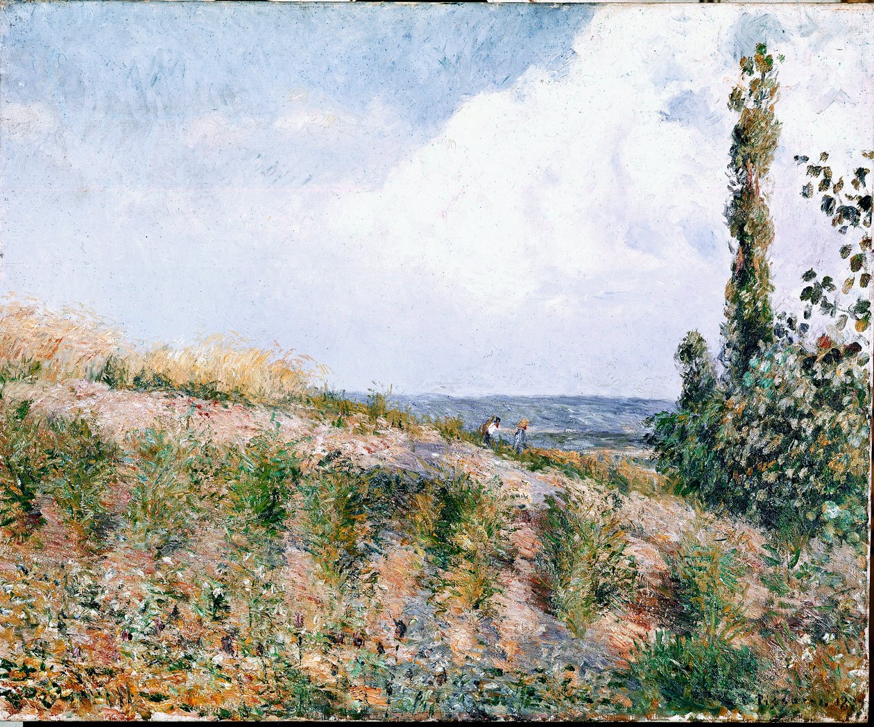 Landskap (olja på duk) av Camille Jacob Pissarro