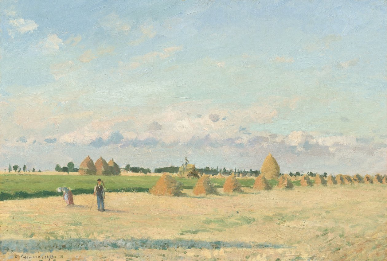 Landskap, Ile de France, 1873. av Camille Pissarro