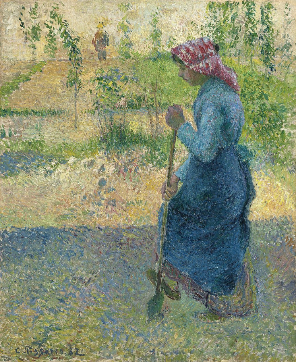 Bondgrävning; Bondeskall av Camille Jacob Pissarro
