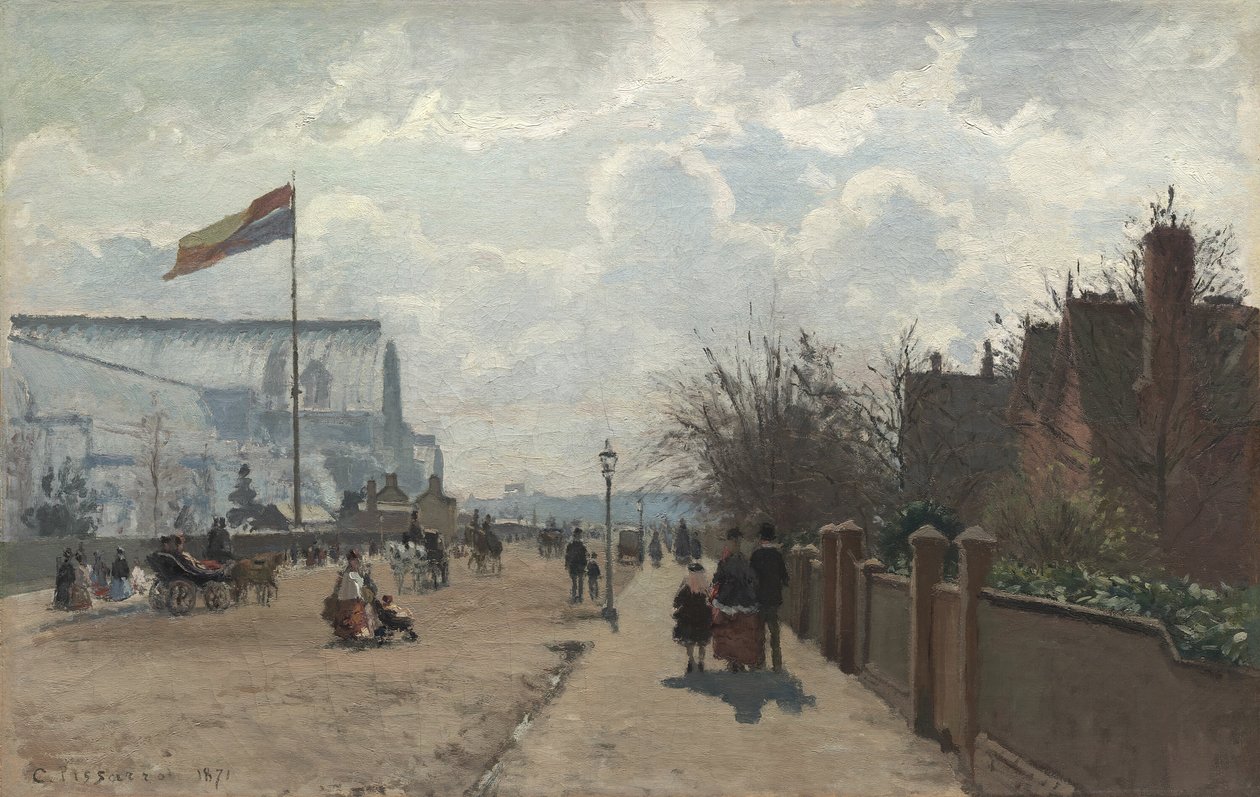 Kristallpalatset, 1871. av Camille Pissarro