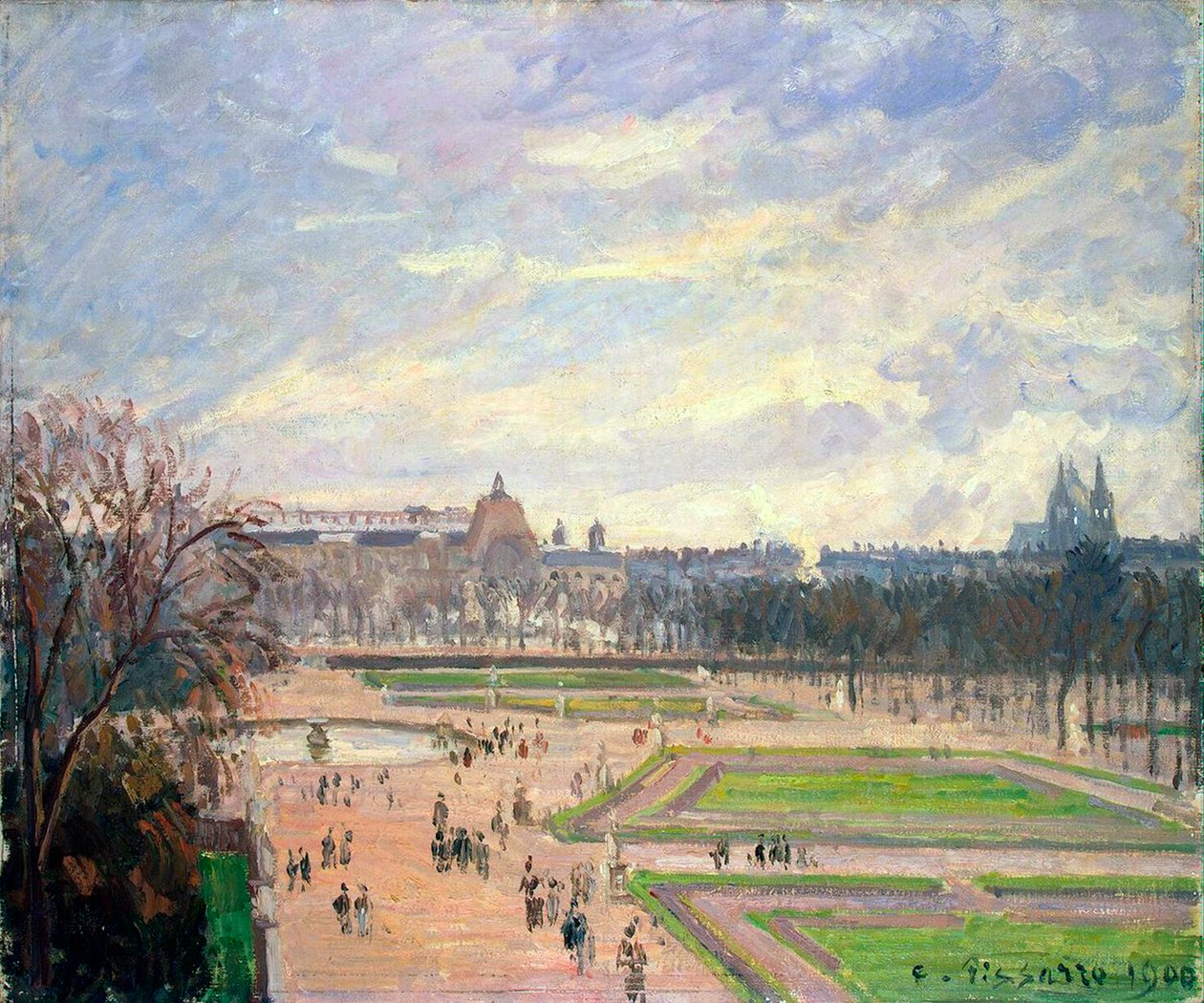 Tuilerierna, 1900. av Camille Pissarro