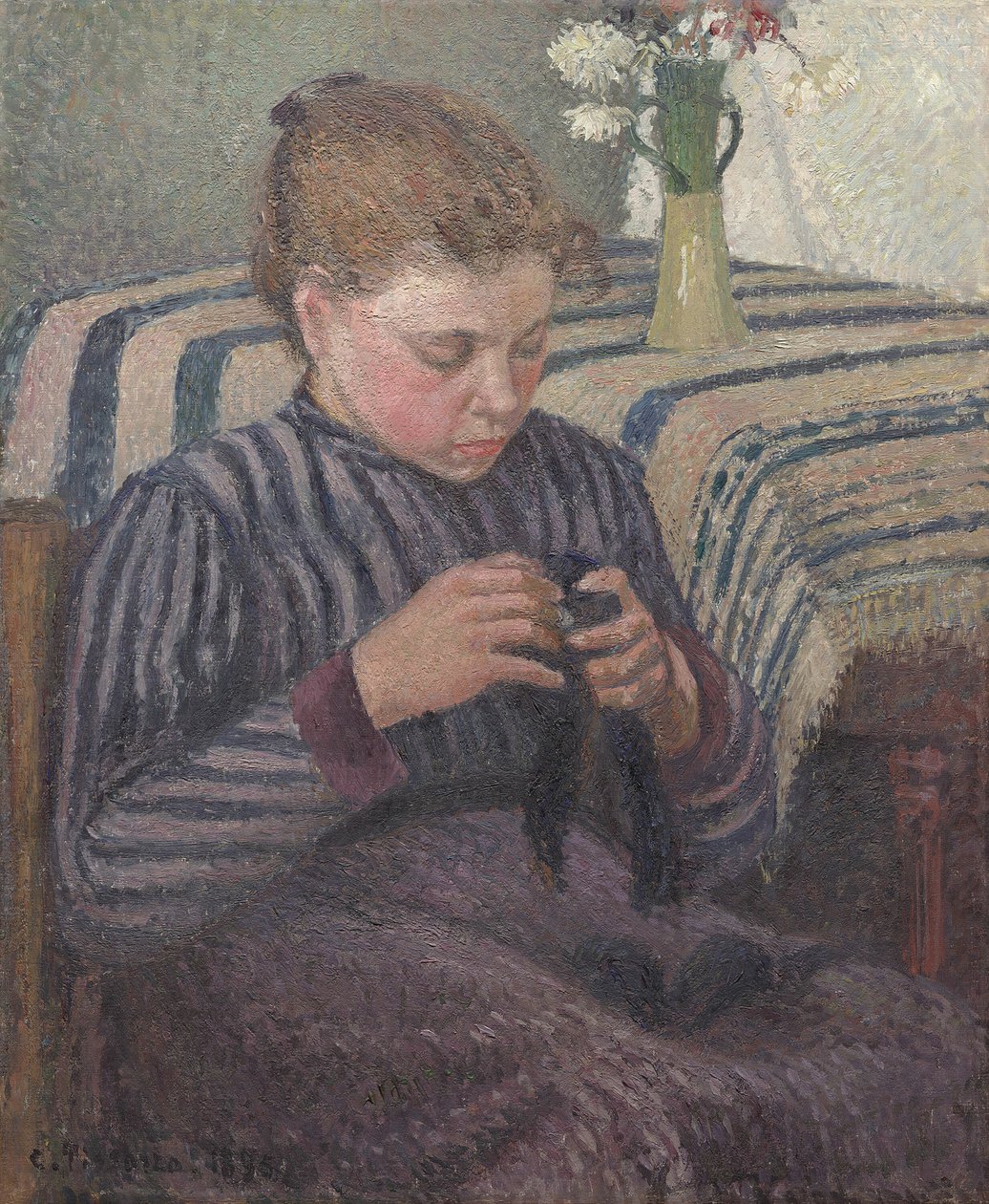 Kvinna laga, 1895. av Camille Pissarro