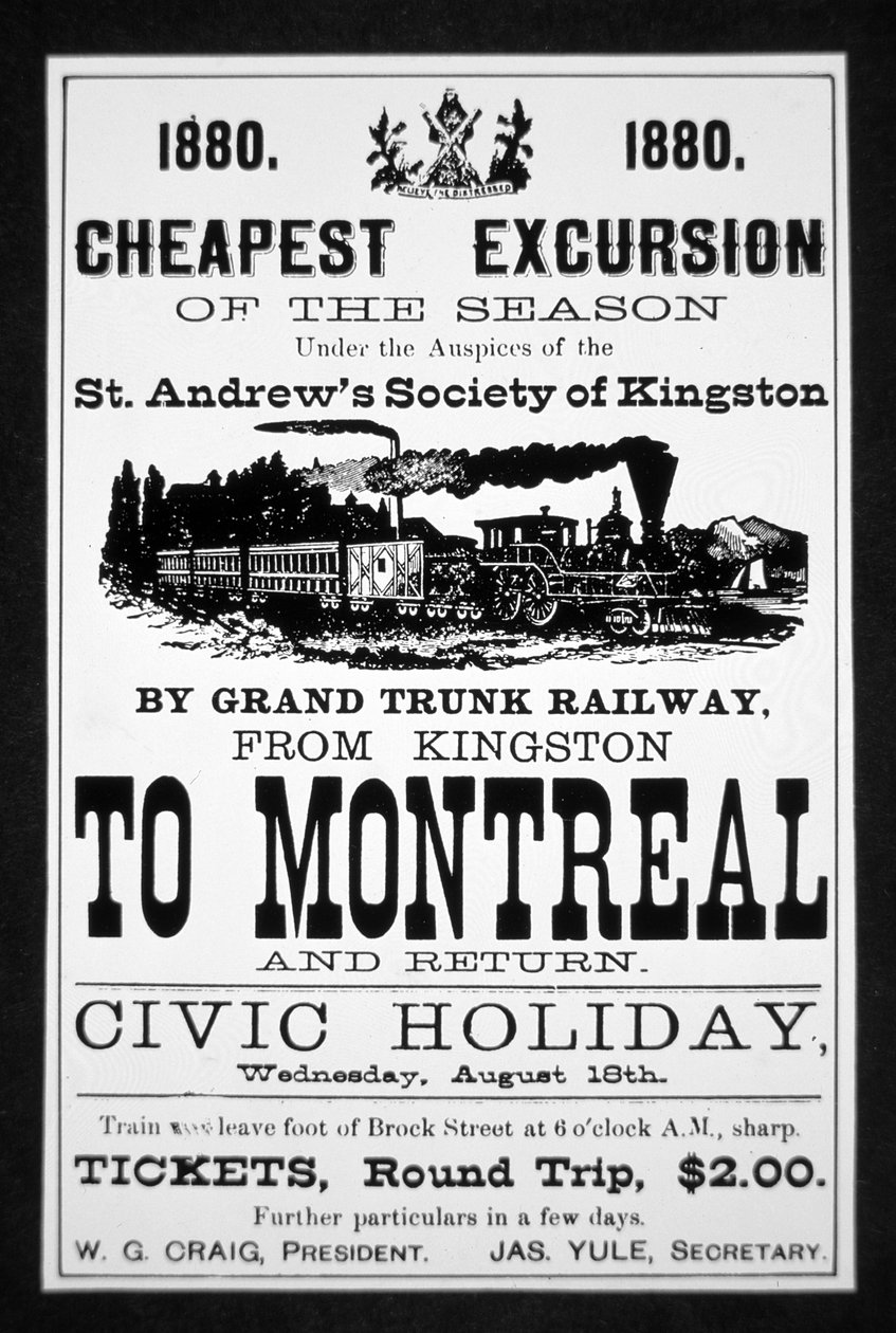 Grand Trunk Railway affisch av Canadian School