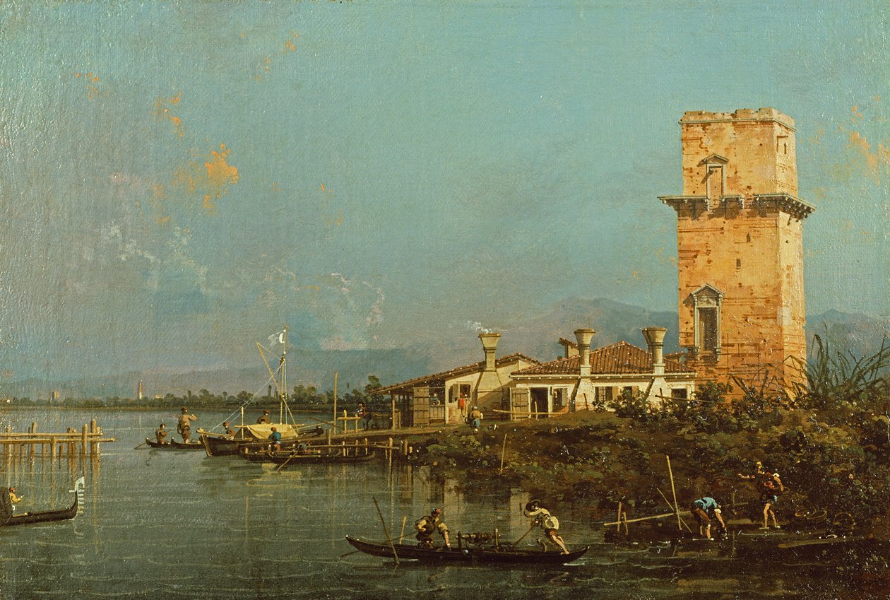Tornet i Malghera av Giovanni Antonio Canal