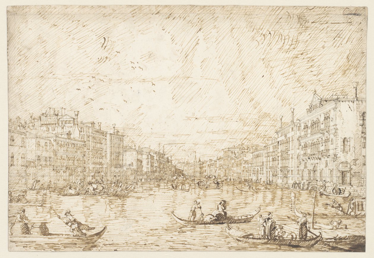 Canal Grande i Venedig av Canaletto