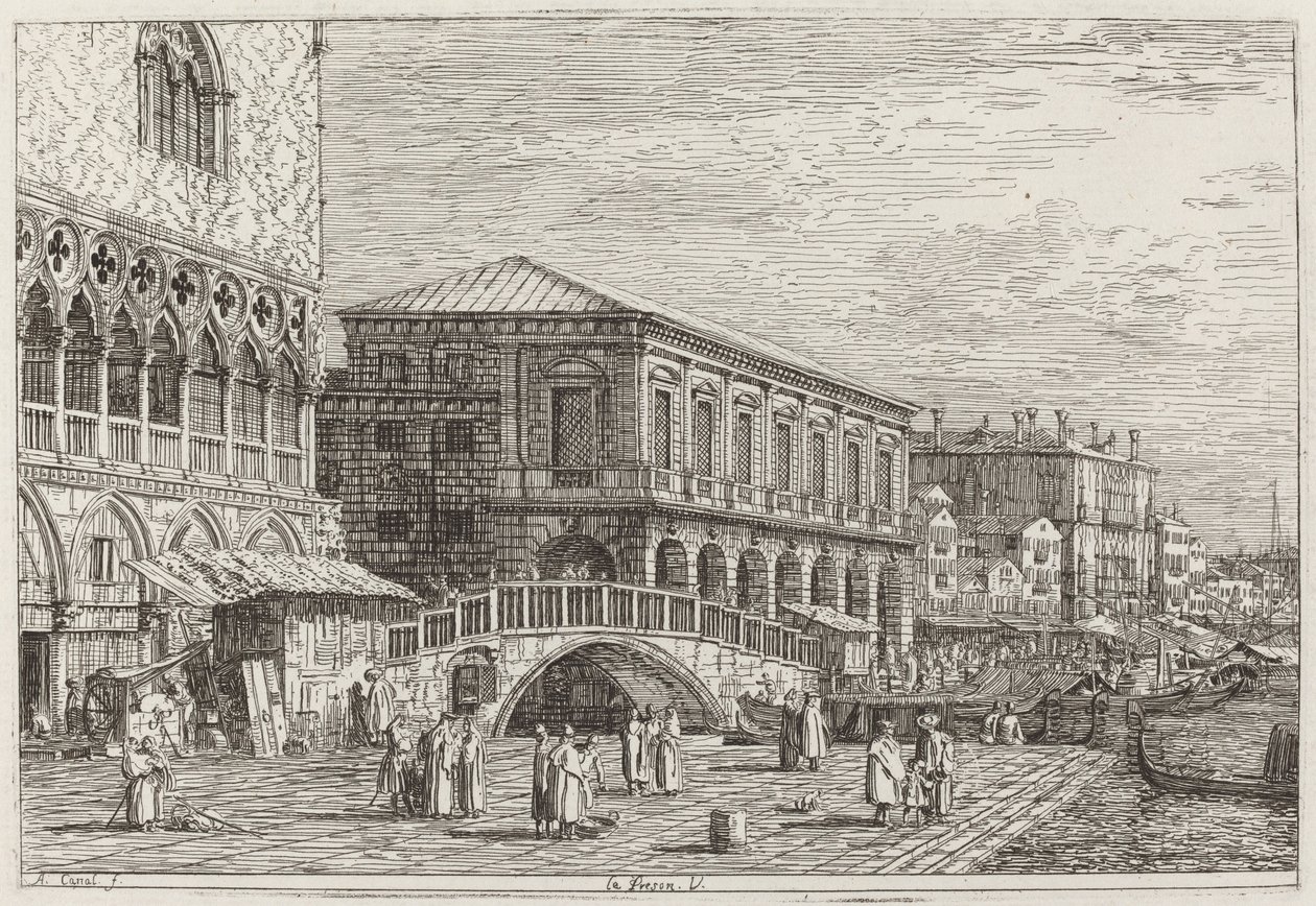 Och Preson. V. [nedre vänster] av Canaletto
