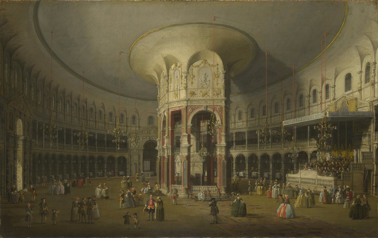 London: Interiör från Rotundan vid Ranelagh av Canaletto