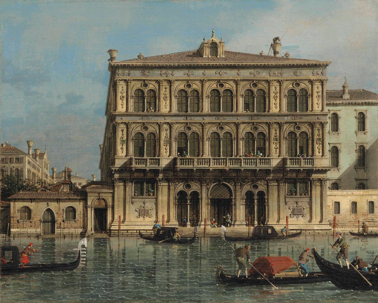 Palazzo Vendramin-Calergi, vid Canal Grande, Venedig av Canaletto