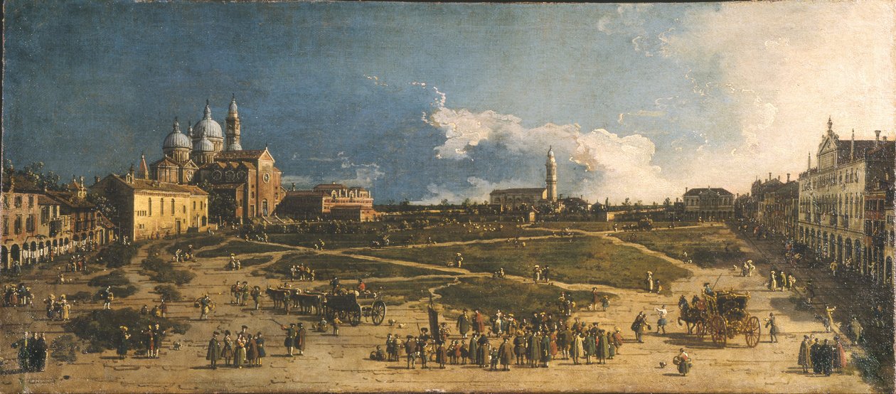 Prà della Valle i Padua, 1740-talet av Giovanni Antonio Canal