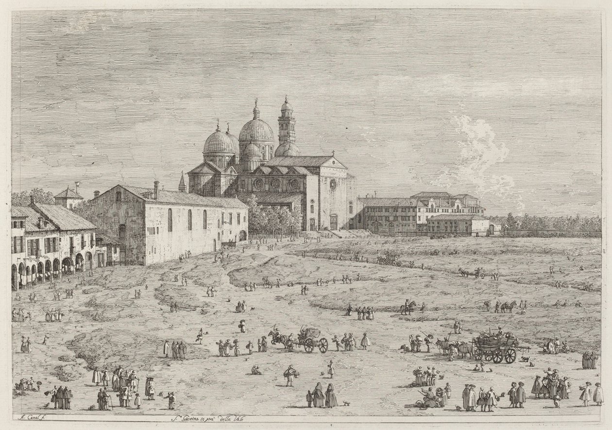 S. Giustina in pra della Vale av Canaletto