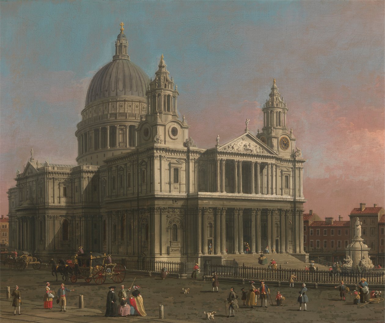 St Pauls katedral av Canaletto
