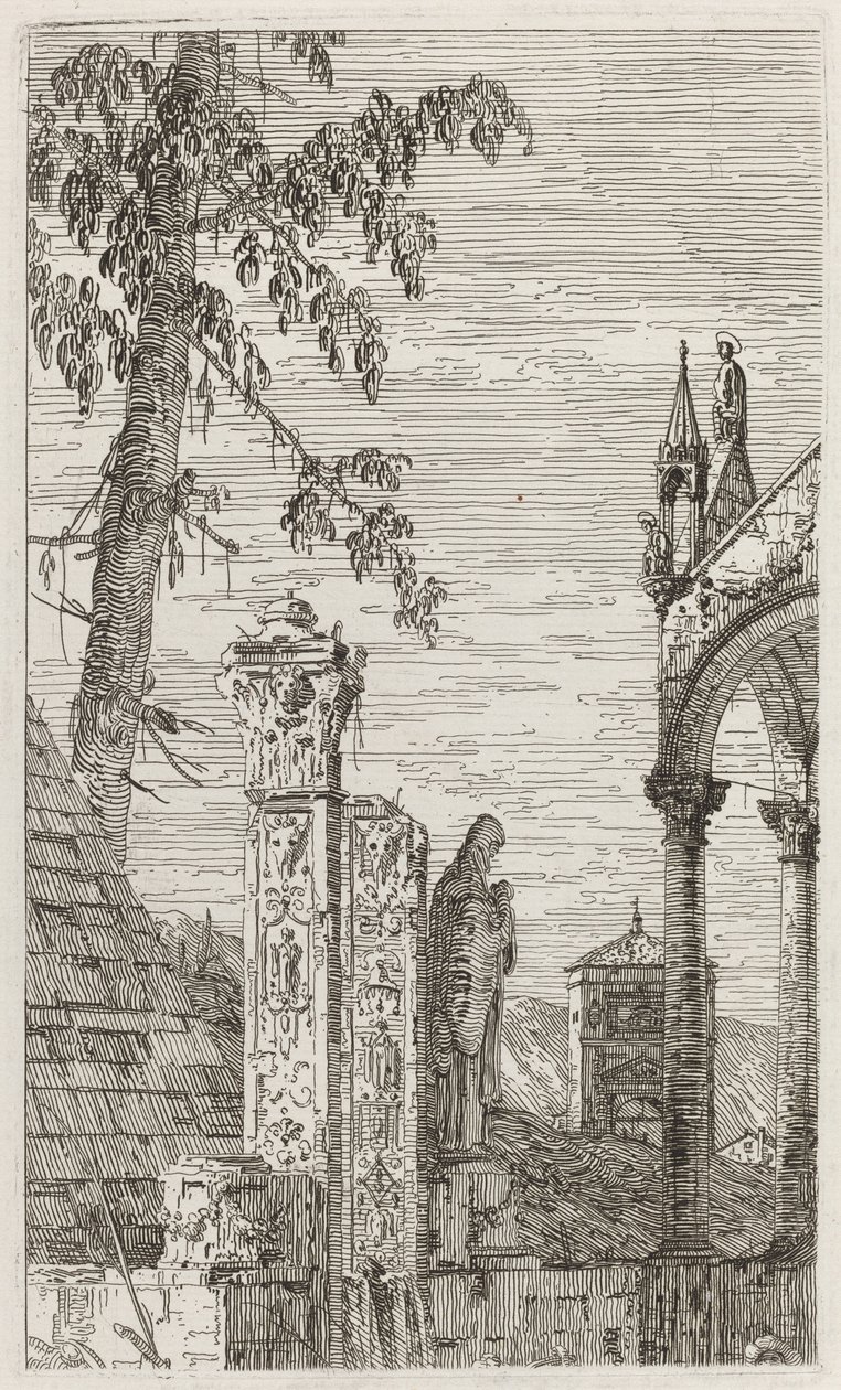 Biskopens grav [centrum], ca. 17351746. av Canaletto