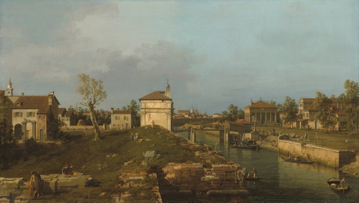 Porta Portello, Padua, ca. 17411742. av Canaletto