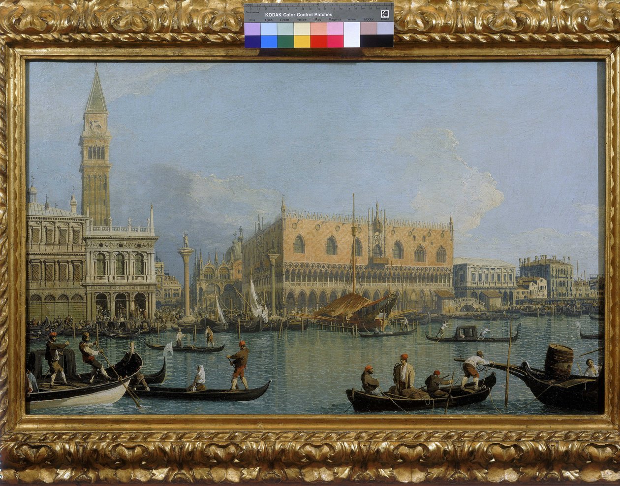 Utsikt över Dogepalatset i Venedig av Giovanni Antonio Canal