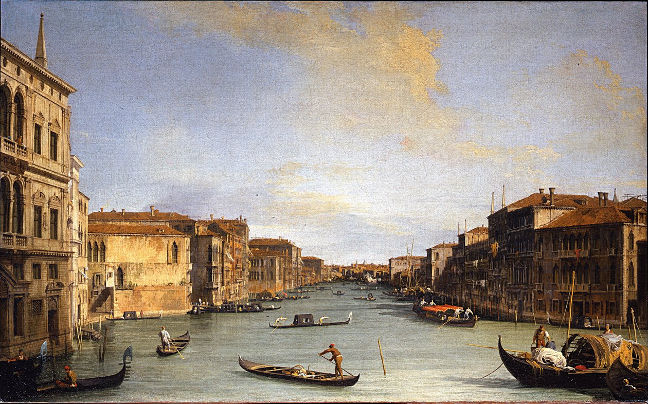 Utsikt över Canal Grande, 1726-1728 av Giovanni Antonio Canal