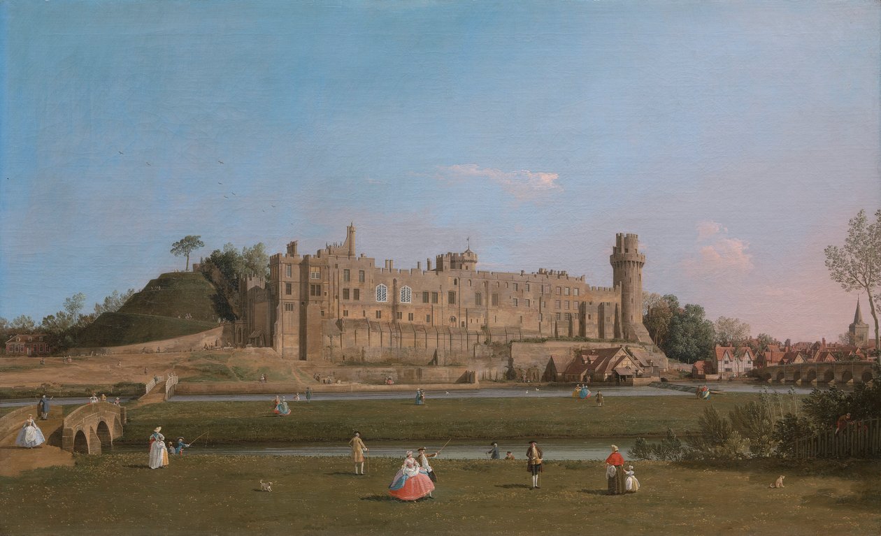 Warwick slott av Canaletto
