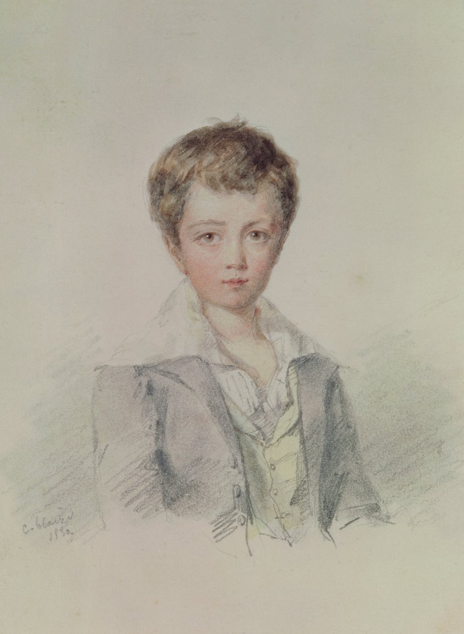 Maurice Sand (1823-89) (pastell på papper) av Candide Blaize