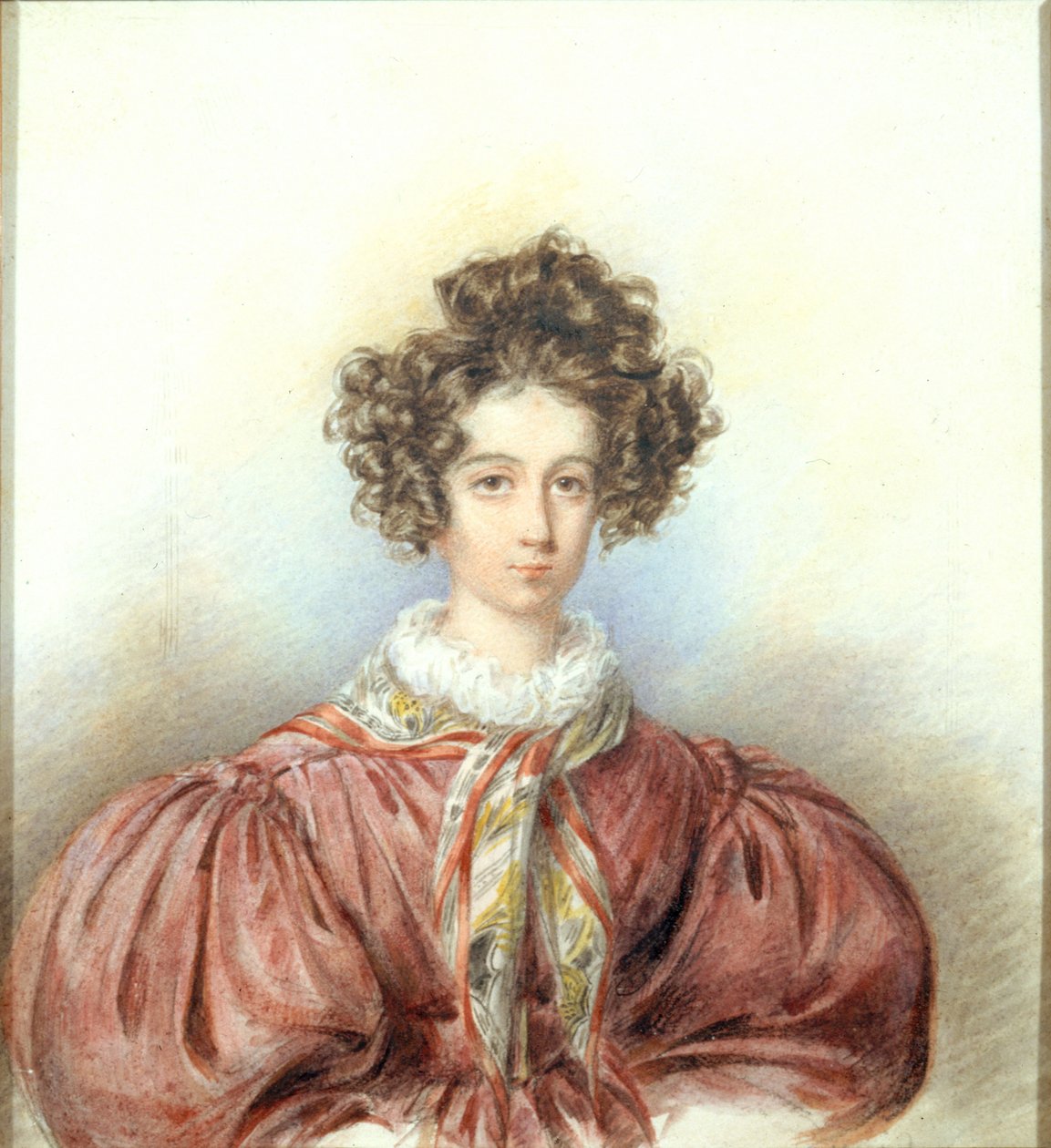 Porträtt av George Sand, 1830. av Candide Blaize