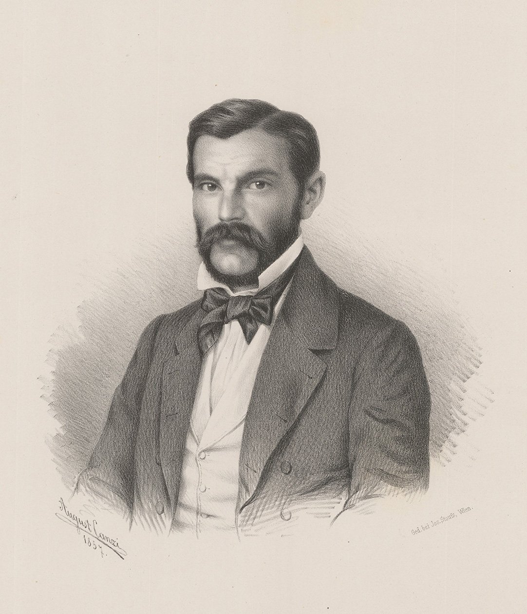 Portrait of László Thenke av Canzi Ágost Elek