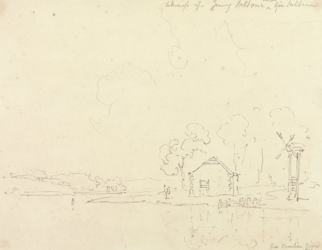 Från Beaulieu River, Hampshire av Capt. Thomas Hastings