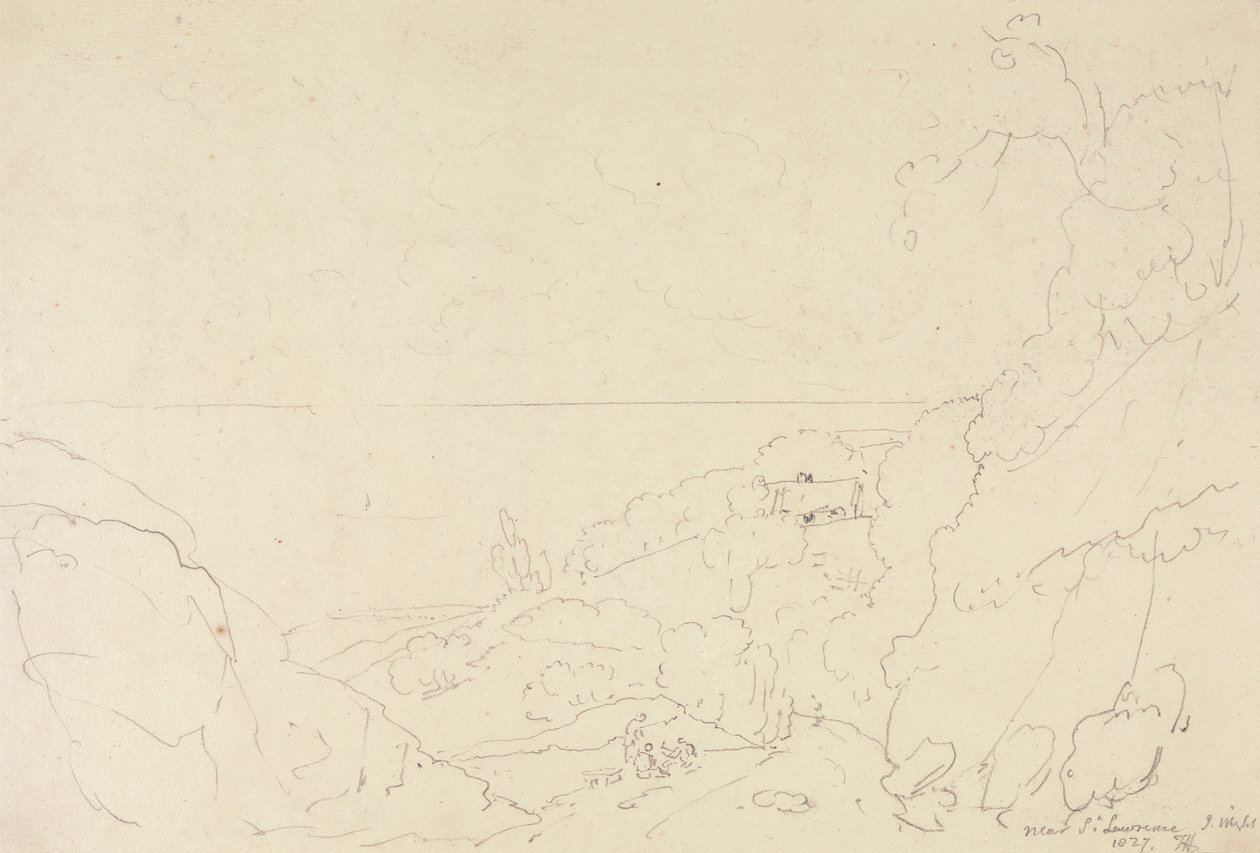 Nära Saint Lawrence, Isle of Wight av Capt. Thomas Hastings