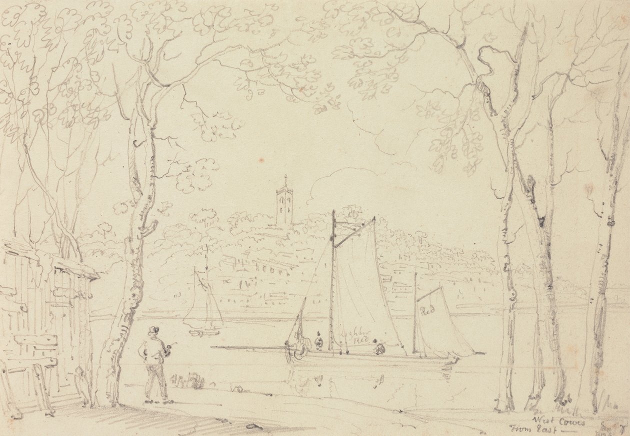 West Cowes, från öst av Capt. Thomas Hastings