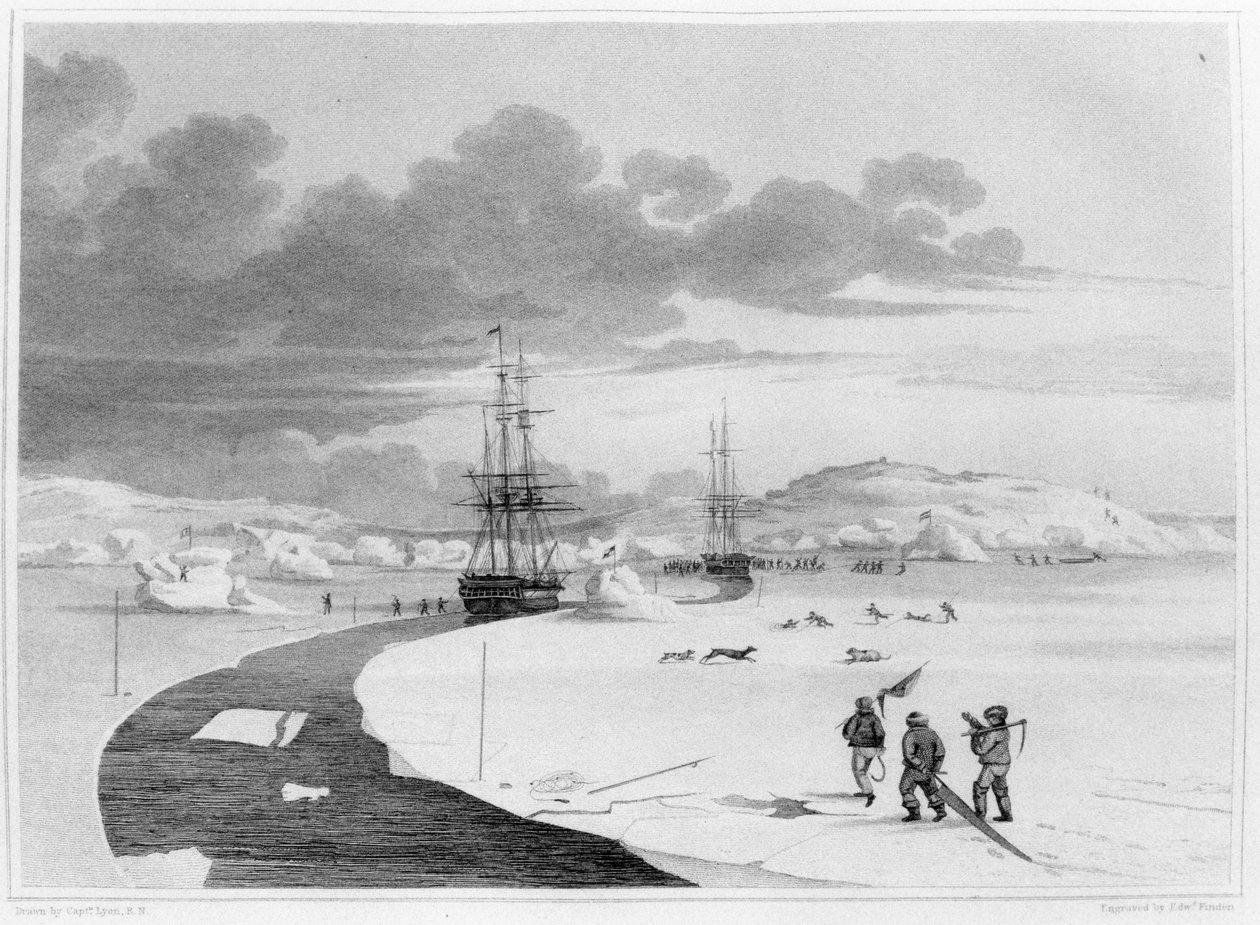 Cutting into Winter Island, oktober 1821, från 