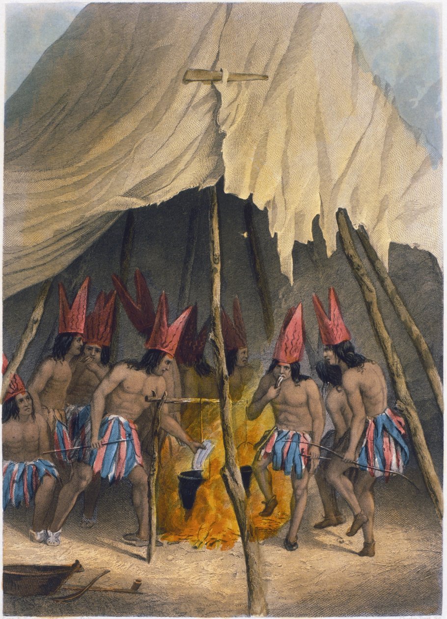 Dansa till jätten, 1853 av Captain Seth Eastman