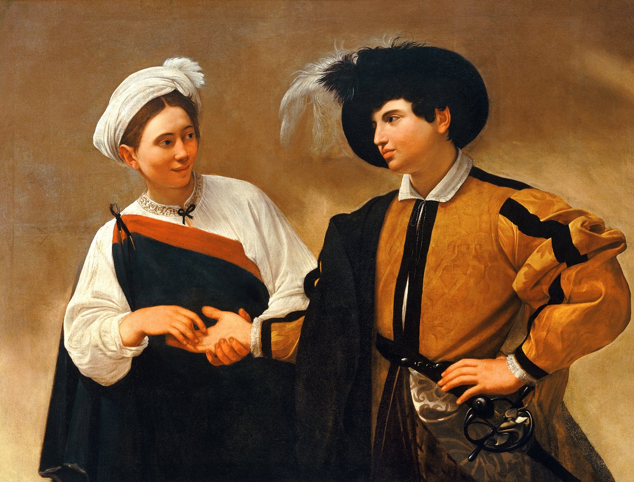 The Fortune Teller av Michelangelo Merisi Caravaggio