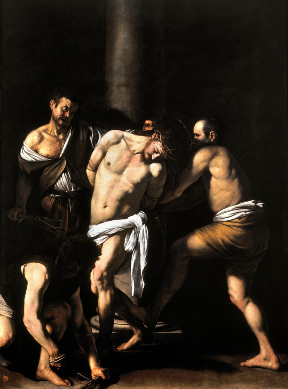 Kristi flagellation av Michelangelo Merisi da  Caravaggio