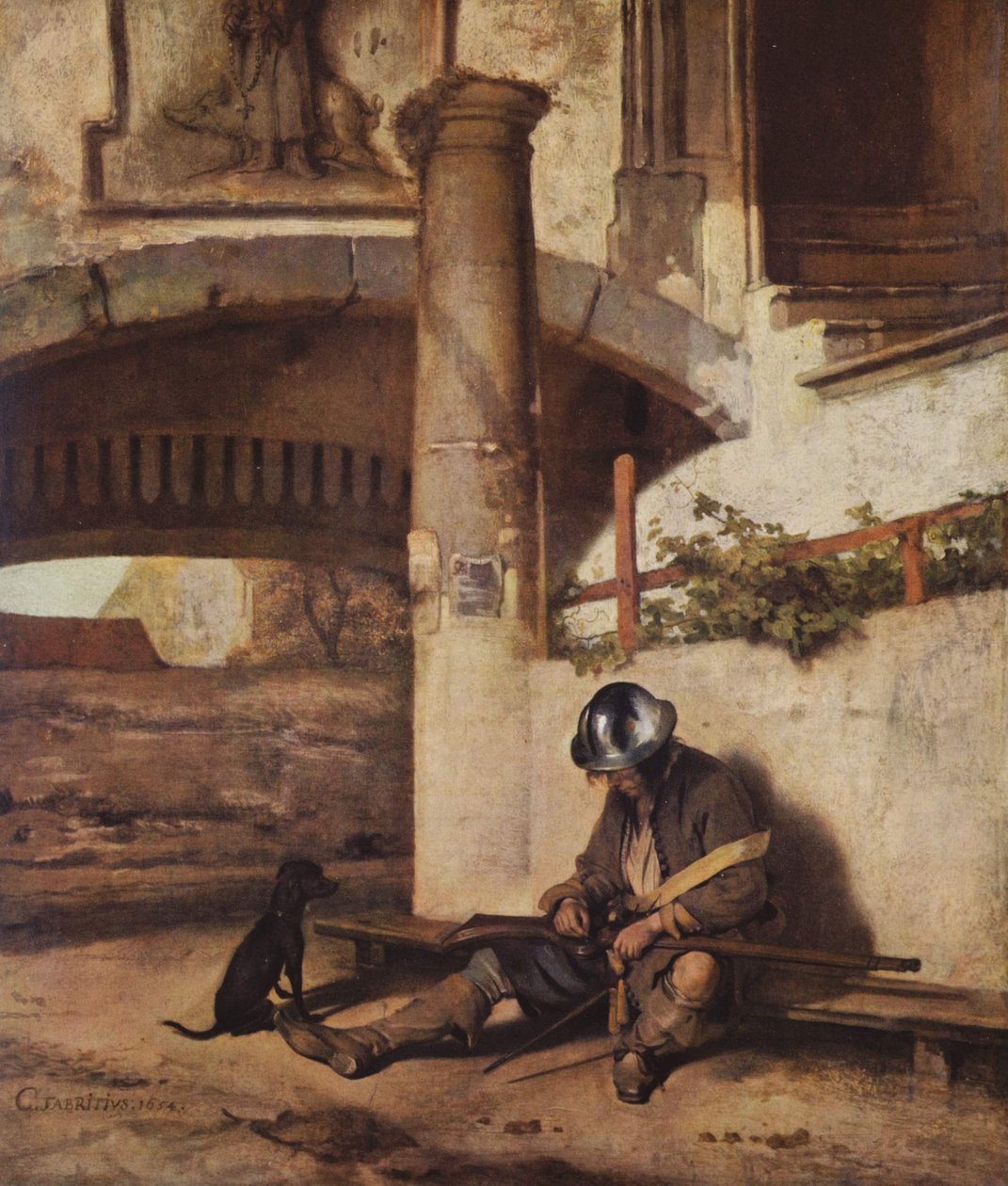 Holländska: Grindvakten av Carel Fabritius