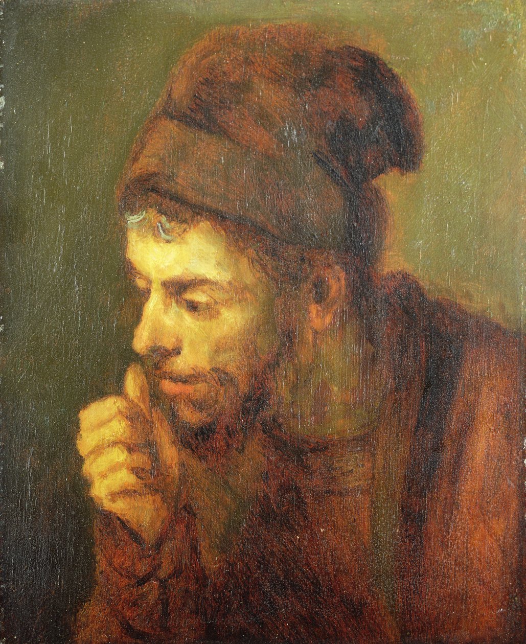Head of a Man (olja på duk) av Carel Fabritius