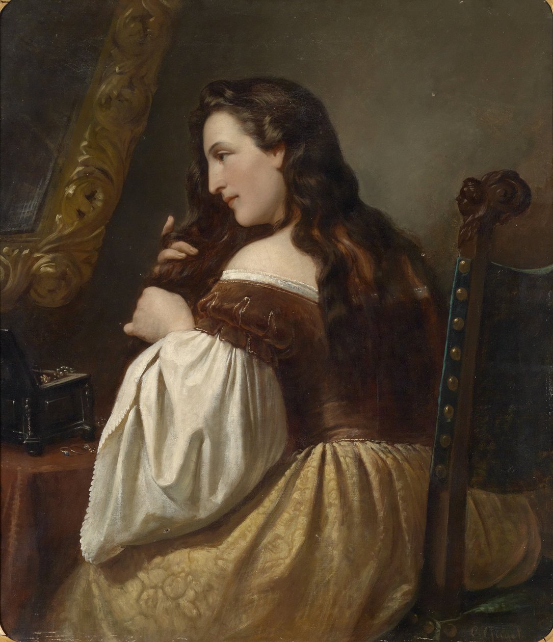 Vid toaletten av Carl Adolf Gugel