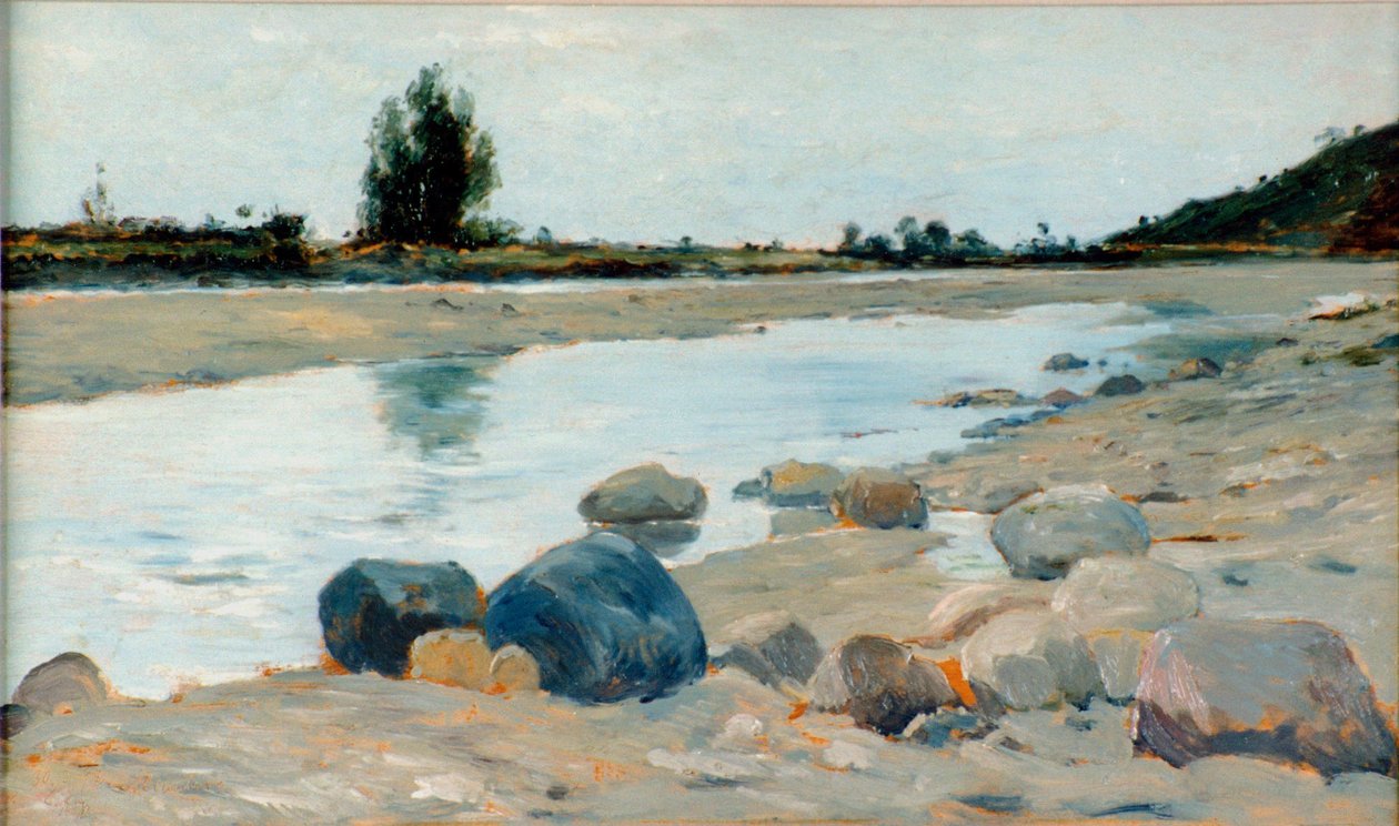 River landscape av Carl Arp