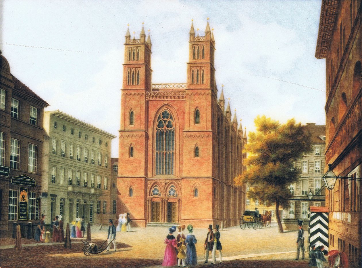 Friedrichswerder -kyrkan i Berlin av Carl Daniel Freydanck