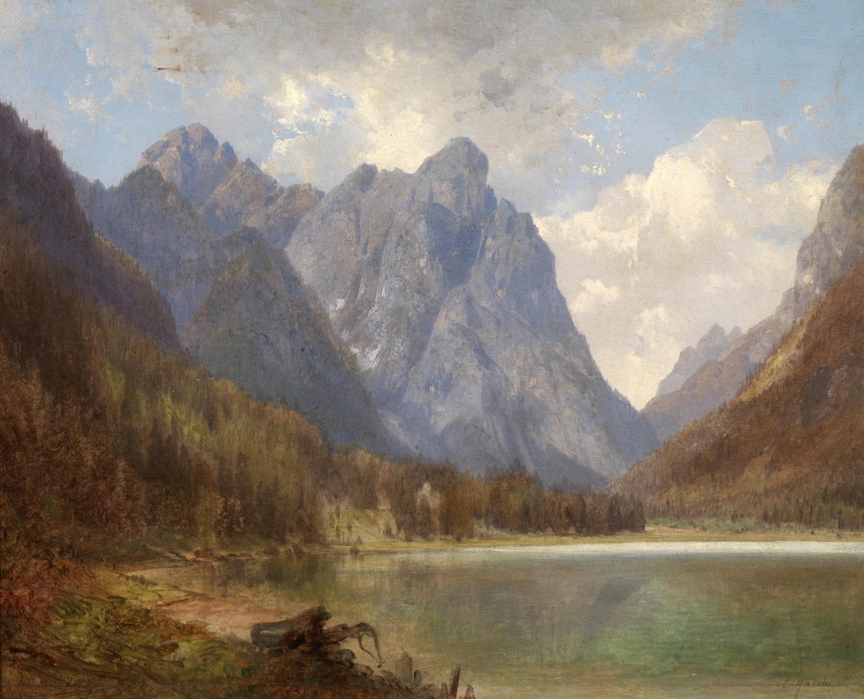 Der Toblacher See im Pustertal av Carl Hasch